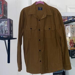 Abercrombie & Fitch Light Shirt Jacket Brown